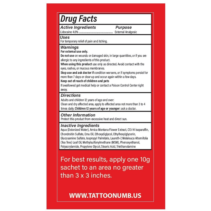 Tattoo Numb Lidocaine Numbing Cream
